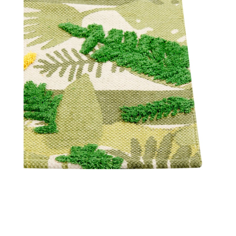 Dywan dziecięcy bawełniany motyw dżungli 80 x 150 cm wielokolorowy JANHTO Dywan dziecięcy bawełniany motyw dżungli 80 x 150 cm wielokolorowy JANHTO