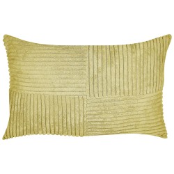 Zestaw 2 poduszek dekoracyjnych MILLET Sztruks 30 x 50 cm Oliwkowy Wzór geometryczny Zestaw 2 poduszek dekoracyjnych MILLET Sztruks 30 x 50 cm Oliwkowy Wzór geometryczny