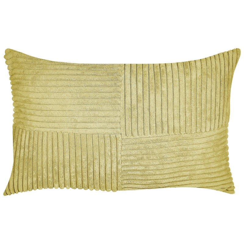 Zestaw 2 poduszek dekoracyjnych MILLET Sztruks 30 x 50 cm Oliwkowy Wzór geometryczny Zestaw 2 poduszek dekoracyjnych MILLET Sztruks 30 x 50 cm Oliwkowy Wzór geometryczny