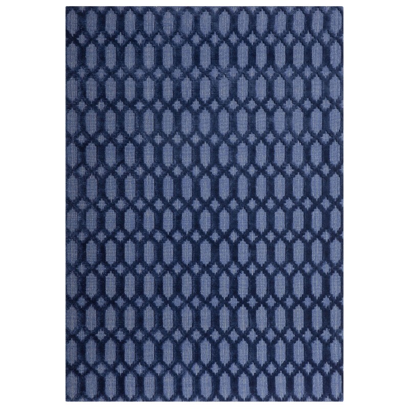Dywan wiskozowy 160 x 230 cm niebieski CIZRE Dywan wiskozowy 160 x 230 cm niebieski CIZRE