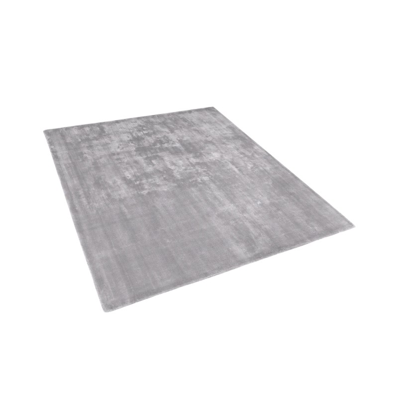 Dywan z wiskozy 200 x 200 cm jasnoszary GESI II Dywan z wiskozy 200 x 200 cm jasnoszary GESI II