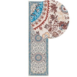 Dywan 80 x 300 cm beżowo-niebieski GORDES Dywan 80 x 300 cm beżowo-niebieski GORDES