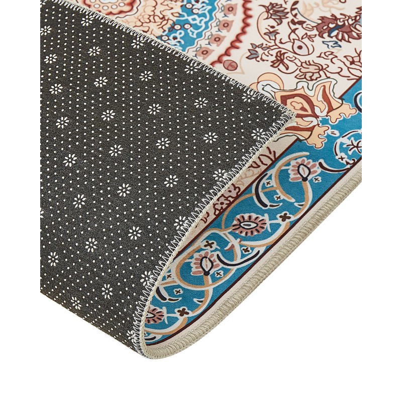 Dywan 80 x 300 cm beżowo-niebieski GORDES Dywan 80 x 300 cm beżowo-niebieski GORDES