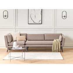 Sofa ogrodowa 3-osobowa lewostronna beżowa LORETELLO Sofa ogrodowa 3-osobowa lewostronna beżowa LORETELLO