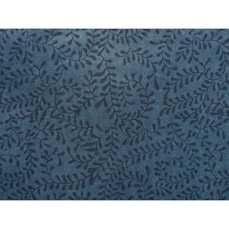 Zestaw 2 poduszek dekoracyjnych SETARIA Welur 45 x 45 cm Ciemnoniebieski Wzór roślinny Zestaw 2 poduszek dekoracyjnych SETARIA Welur 45 x 45 cm Ciemnoniebieski Wzór roślinny