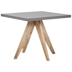 Stół ogrodowy OLBIA 90 cm 90 cm Beton Szary