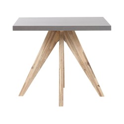 Stół ogrodowy OLBIA 90 cm 90 cm Beton Szary Stół ogrodowy OLBIA 90 cm 90 cm Beton Szary