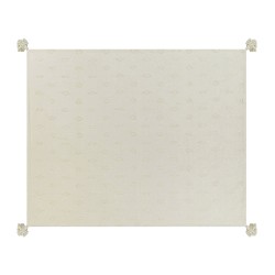 Narzuta na łóżko KAZY Bawełna 150 x 200 cm Beżowy Narzuta na łóżko KAZY Bawełna 150 x 200 cm Beżowy