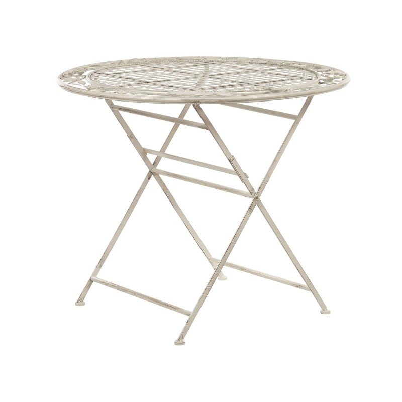 Stolik bistro BIVIO 90 cm 90 cm Metal Złamana biel Stolik bistro BIVIO 90 cm 90 cm Metal Złamana biel
