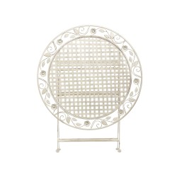 Stolik bistro BIVIO 90 cm 90 cm Metal Złamana biel Stolik bistro BIVIO 90 cm 90 cm Metal Złamana biel