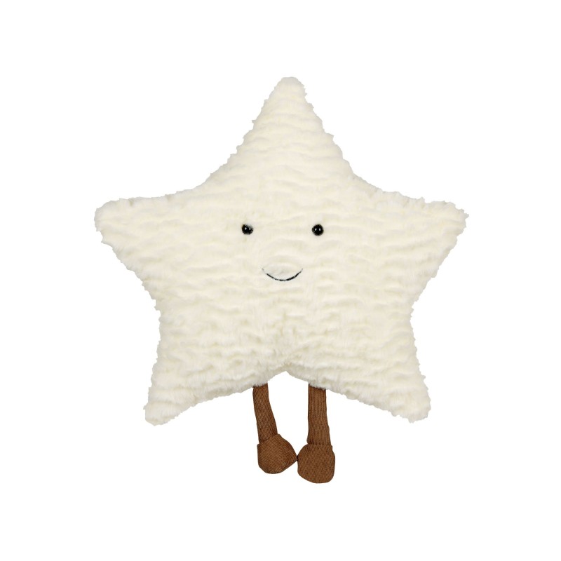 2 poduszki dekoracyjne dla dzieci gwiazdy 40 x 40 cm białe STARFRUIT 2 poduszki dekoracyjne dla dzieci gwiazdy 40 x 40 cm białe STARFRUIT