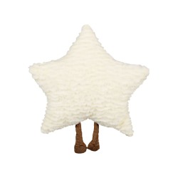 2 poduszki dekoracyjne dla dzieci gwiazdy 40 x 40 cm białe STARFRUIT 2 poduszki dekoracyjne dla dzieci gwiazdy 40 x 40 cm białe STARFRUIT