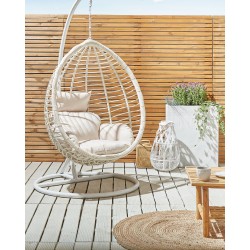 Dywan okrągły z juty ⌀ 120 cm beżowy MENEMEN Dywan okrągły z juty ⌀ 120 cm beżowy MENEMEN