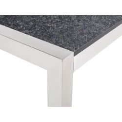Stół ogrodowy GROSSETO 220 cm 100 cm Płomieniowany Granit Grafitowy Stół ogrodowy GROSSETO 220 cm 100 cm Płomieniowany Granit Grafitowy