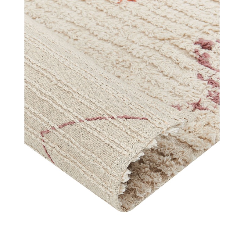 Dywan bawełniany 80 x 150 cm beżowy GUWAHATI Dywan bawełniany 80 x 150 cm beżowy GUWAHATI