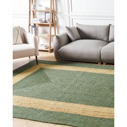 Dywan z juty 200 x 300 cm zielony KARAKUYU Dywan z juty 200 x 300 cm zielony KARAKUYU