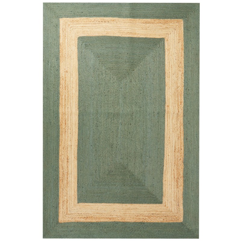 Dywan z juty 200 x 300 cm zielony KARAKUYU Dywan z juty 200 x 300 cm zielony KARAKUYU