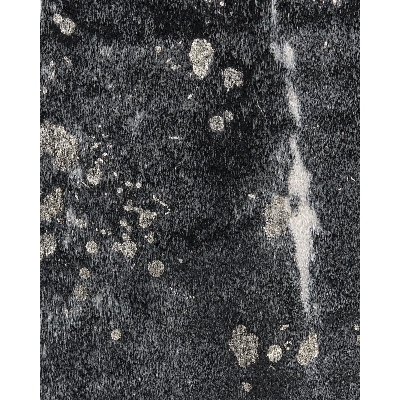 Dywan ekoskóra w łaty 130 x 170 cm czarno-biały BOGONG Dywan ekoskóra w łaty 130 x 170 cm czarno-biały BOGONG
