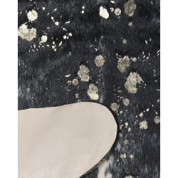 Dywan ekoskóra w łaty 130 x 170 cm czarno-biały BOGONG Dywan ekoskóra w łaty 130 x 170 cm czarno-biały BOGONG