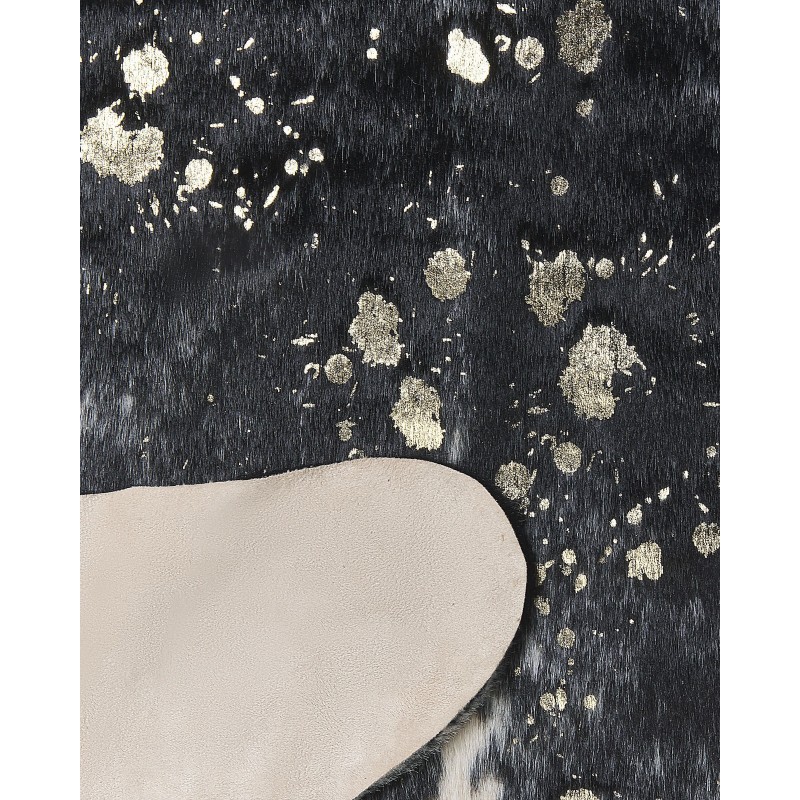 Dywan ekoskóra w łaty 130 x 170 cm czarno-biały BOGONG Dywan ekoskóra w łaty 130 x 170 cm czarno-biały BOGONG