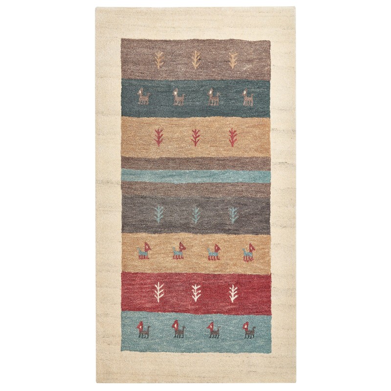 Dywan wełniany gabbeh 80 x 150 cm wielokolorowy SARILAR Dywan wełniany gabbeh 80 x 150 cm wielokolorowy SARILAR