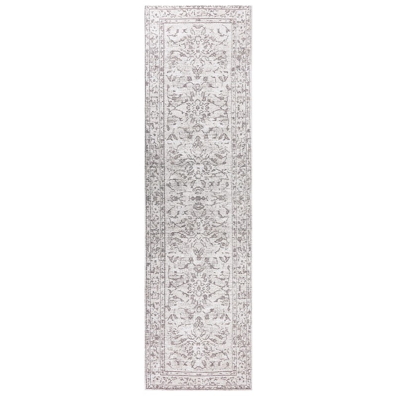 Dywan bawełniany 80 x 300 cm beżowy SELLIK Dywan bawełniany 80 x 300 cm beżowy SELLIK