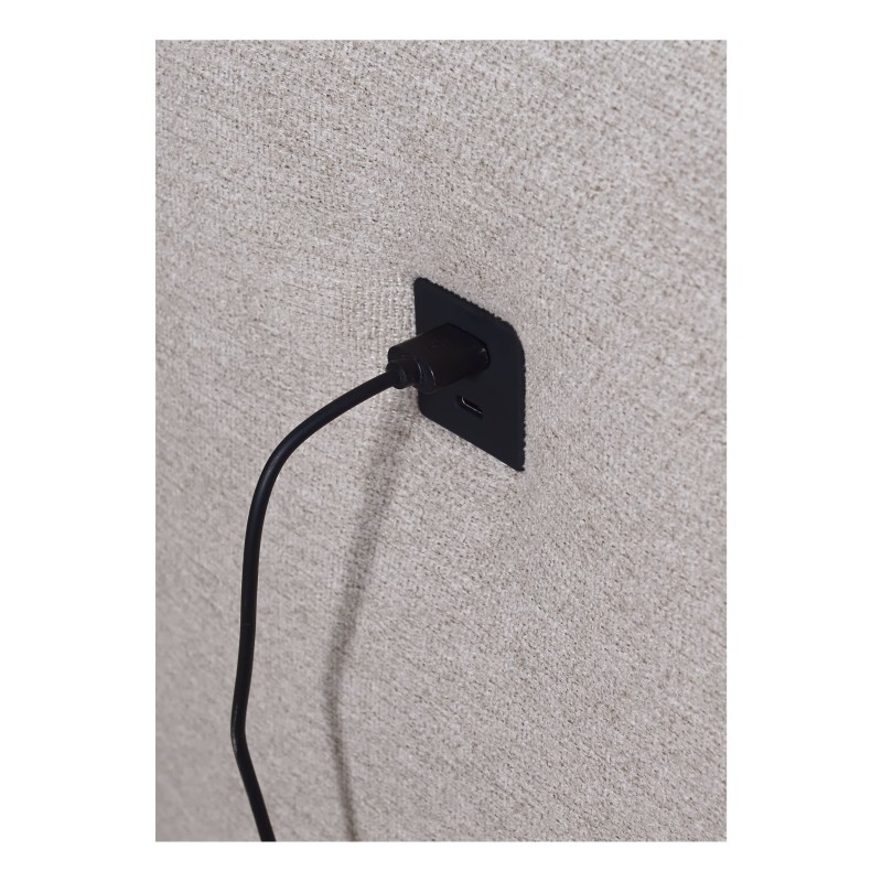 Esquina Venna I mini con función de cama y puerto USB en tela de terciopelo, Avra 11 Esquina Venna I mini con función de cama y puerto USB en tela de terciopelo, Avra 11