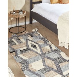 Dywan wełniany kilim 80 x 150 cm wielokolorowy AYGEZARD Dywan wełniany kilim 80 x 150 cm wielokolorowy AYGEZARD
