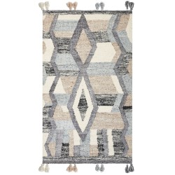 Dywan wełniany kilim 80 x 150 cm wielokolorowy AYGEZARD Dywan wełniany kilim 80 x 150 cm wielokolorowy AYGEZARD
