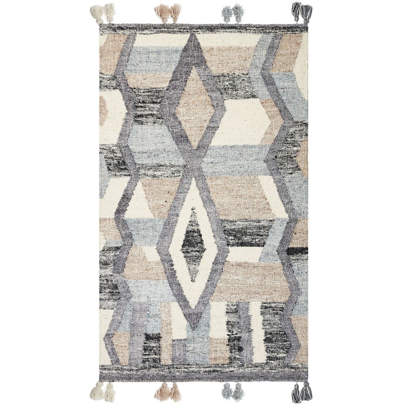 Dywan wełniany kilim 80 x 150 cm wielokolorowy AYGEZARD Dywan wełniany kilim 80 x 150 cm wielokolorowy AYGEZARD