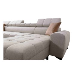 Esquina Venna I mini con función de cama y puerto USB en tela de terciopelo, Avra 11 Esquina Venna I mini con función de cama y puerto USB en tela de terciopelo, Avra 11