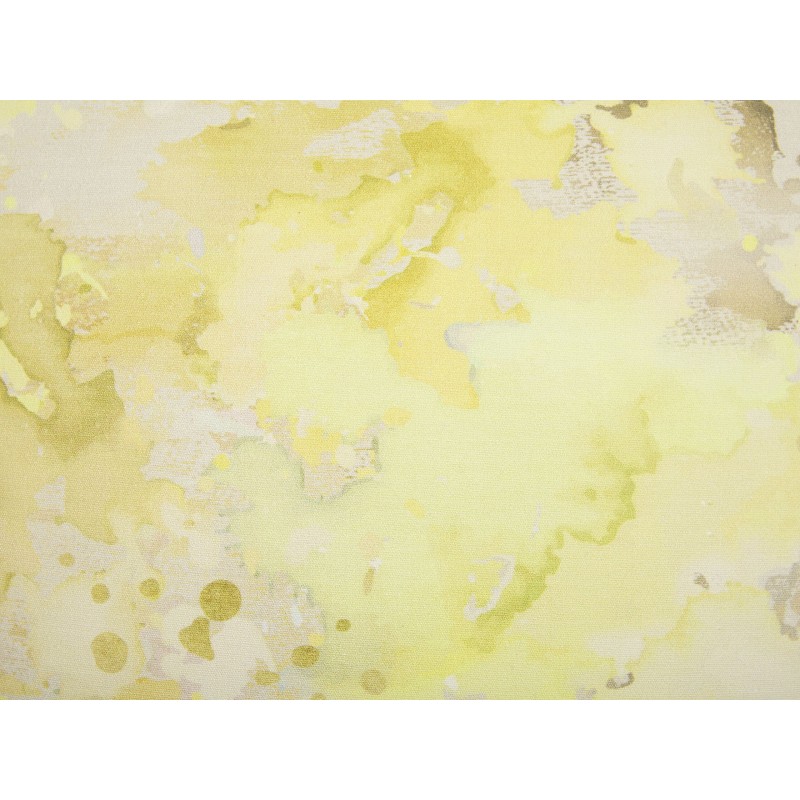 Zestaw 2 poduszek dekoracyjnych PACHIRA Bawełna 45 x 45 cm Żółty Wzór abstrakcyjny Zestaw 2 poduszek dekoracyjnych PACHIRA Bawełna 45 x 45 cm Żółty Wzór abstrakcyjny