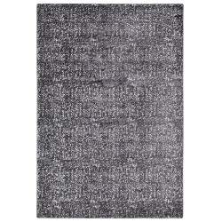 Dywan z wiskozy 160 x 230 cm szaro-srebrny ESEL
