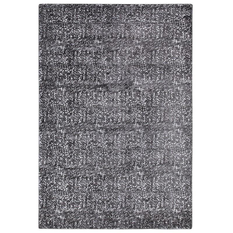 Dywan z wiskozy 160 x 230 cm szaro-srebrny ESEL Dywan z wiskozy 160 x 230 cm szaro-srebrny ESEL