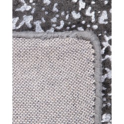 Dywan z wiskozy 160 x 230 cm szaro-srebrny ESEL Dywan z wiskozy 160 x 230 cm szaro-srebrny ESEL