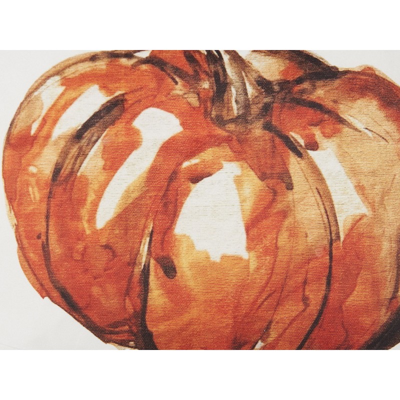 Poduszka dekoracyjna CURBITA Welur 45 x 45 cm Beżowy Wzór roślinny Poduszka dekoracyjna CURBITA Welur 45 x 45 cm Beżowy Wzór roślinny