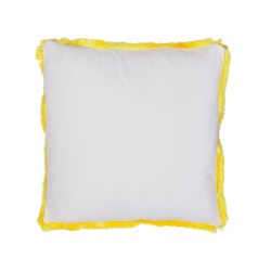 Zestaw 2 poduszek dekoracyjnych MANJU Welur 45 x 45 cm Żółty Wzór zwierzęcy Zestaw 2 poduszek dekoracyjnych MANJU Welur 45 x 45 cm Żółty Wzór zwierzęcy