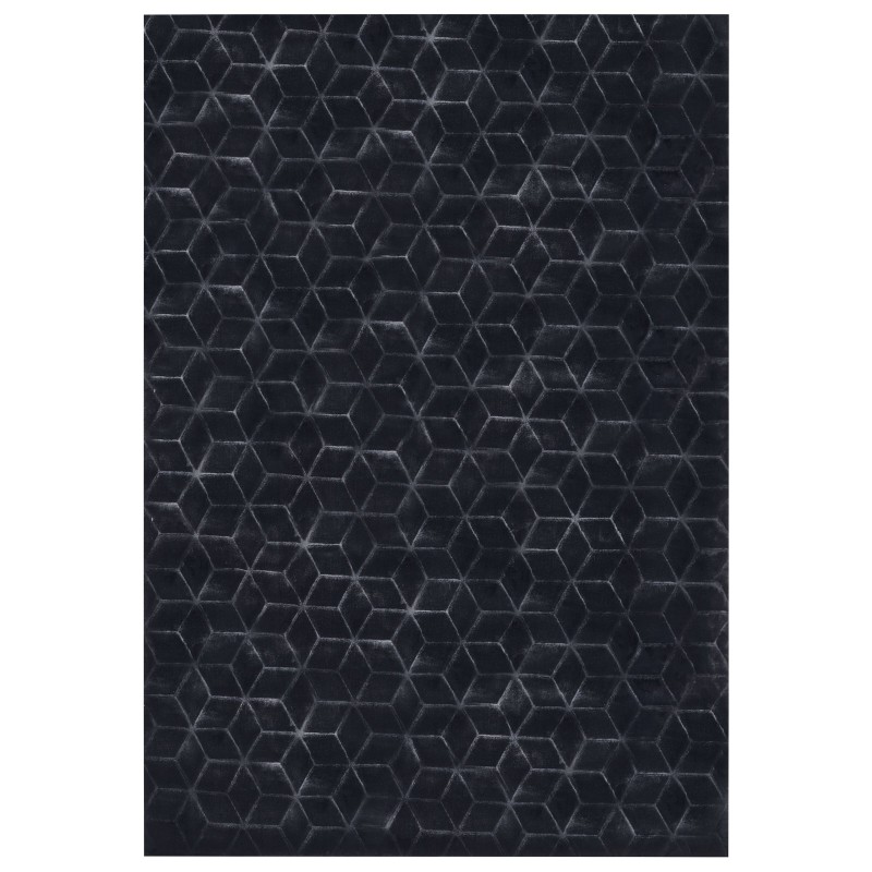 Dywan sztuczne futro królika 160 x 230 cm czarny THATTA Dywan sztuczne futro królika 160 x 230 cm czarny THATTA