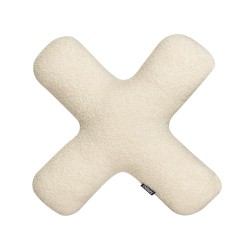 Zestaw 2 poduszek dekoracyjnych HESPERIS Boucle Beżowy Jednolity Zestaw 2 poduszek dekoracyjnych HESPERIS Boucle Beżowy Jednolity