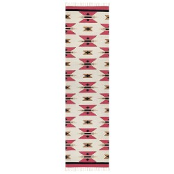 Dywan bawełniany kilim 80 x 300 cm wielokolorowy GARNI Dywan bawełniany kilim 80 x 300 cm wielokolorowy GARNI