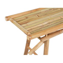 Zestaw 2 ławek ogrodowych TINDARI 180 cm Drewno bambusowe Jasnobrązowy Zestaw 2 ławek ogrodowych TINDARI 180 cm Drewno bambusowe Jasnobrązowy