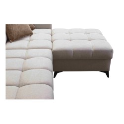 Esquina Venna I mini con función de cama y puerto USB en tela de terciopelo, Avra 9 Esquina Venna I mini con función de cama y puerto USB en tela de terciopelo, Avra 9