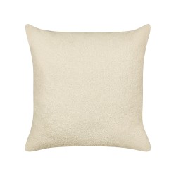 Zestaw 2 poduszek dekoracyjnych LEUZEA Boucle 60 x 60 cm Beżowy Jednolity Zestaw 2 poduszek dekoracyjnych LEUZEA Boucle 60 x 60 cm Beżowy Jednolity