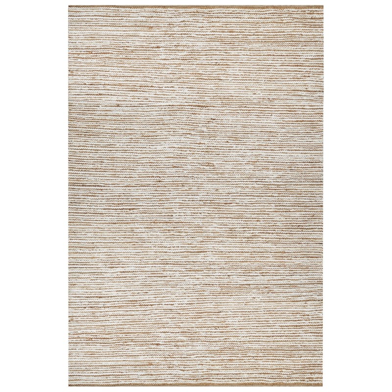Dywan bawełniany 200 x 300 cm beżowo-biały BARKHAN Dywan bawełniany 200 x 300 cm beżowo-biały BARKHAN