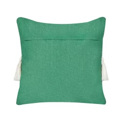 Poduszka dekoracyjna ELETTARIA Bawełna 45 x 45 cm Zielony Wzór świąteczny Poduszka dekoracyjna ELETTARIA Bawełna 45 x 45 cm Zielony Wzór świąteczny
