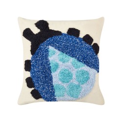 2 bawełniane poduszki dekoracyjne z motywem biedronki 45 x 45 cm wielokolorowe LADYBIRD 2 bawełniane poduszki dekoracyjne z motywem biedronki 45 x 45 cm wielokolorowe LADYBIRD