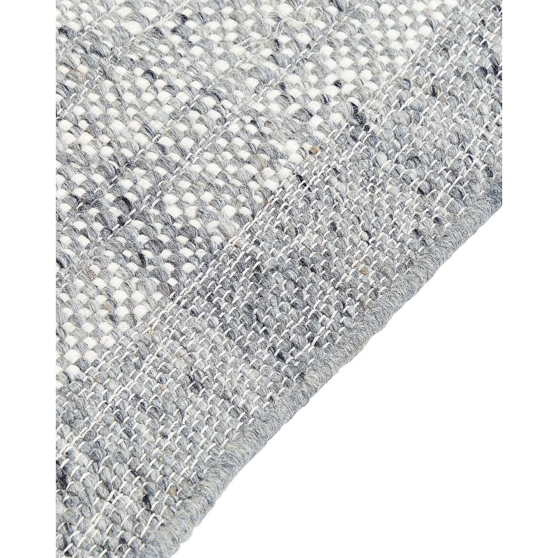 Dywan wełniany 160 x 230 cm szary ze złamaną bielą TATLISU Dywan wełniany 160 x 230 cm szary ze złamaną bielą TATLISU