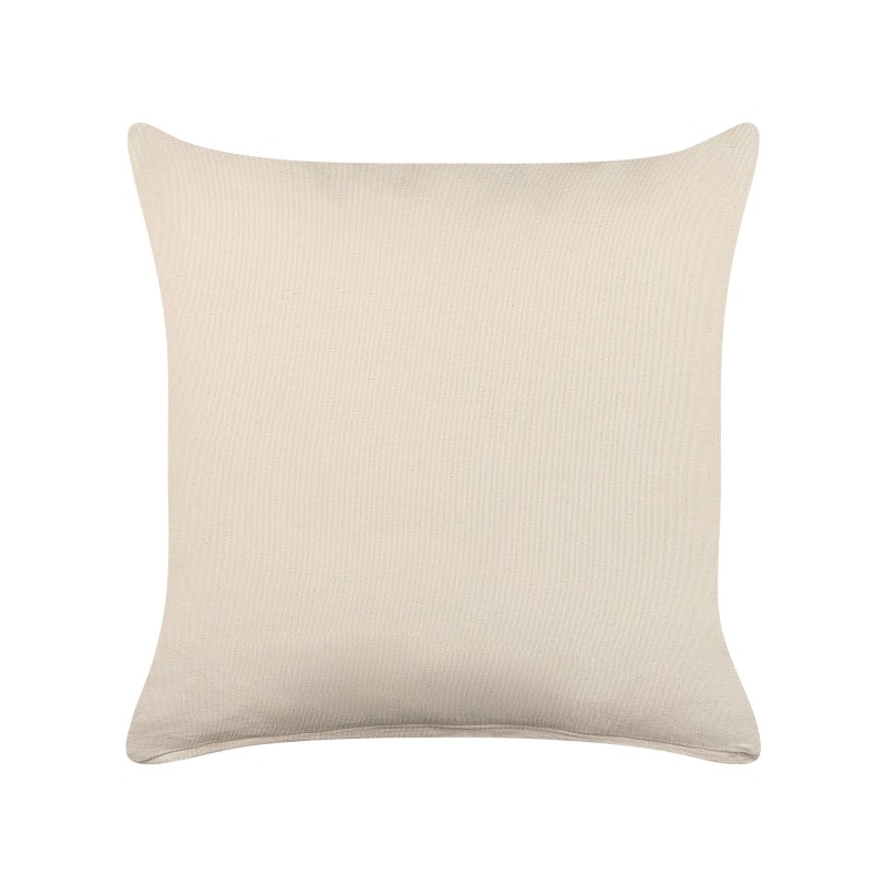 Zestaw 2 poduszek dekoracyjnych HOWEA Bawełna 45 x 45 cm Beżowy Wzór geometryczny Zestaw 2 poduszek dekoracyjnych HOWEA Bawełna 45 x 45 cm Beżowy Wzór geometryczny