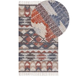 Dywan z juty 80 x 150 cm wielokolorowy KALFA