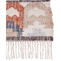 Dywan z juty 80 x 150 cm wielokolorowy KALFA Dywan z juty 80 x 150 cm wielokolorowy KALFA
